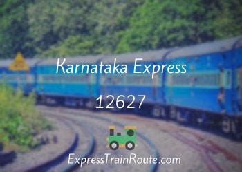 12627 platform number|karnataka express 12627 status.